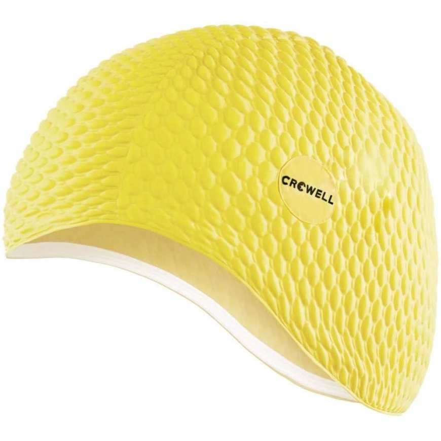 Crowell Java bubble swimming cap, yellow, color 11