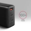 Axagon ACU-DPQ100 PD3.0 & QC 4+ THREE OUTPUTS wall charger 100W