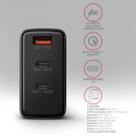 Axagon ACU-DPQ100 PD3.0 & QC 4+ THREE OUTPUTS wall charger 100W