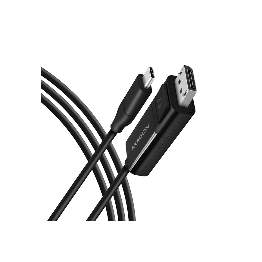 Axagon RVC-DPC video kabeļu aksesuārs 1,8 m USB Veids-C DisplayPort Melns