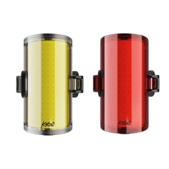 Knog Cobber Reflex Twinpack, front and rear light set for bike