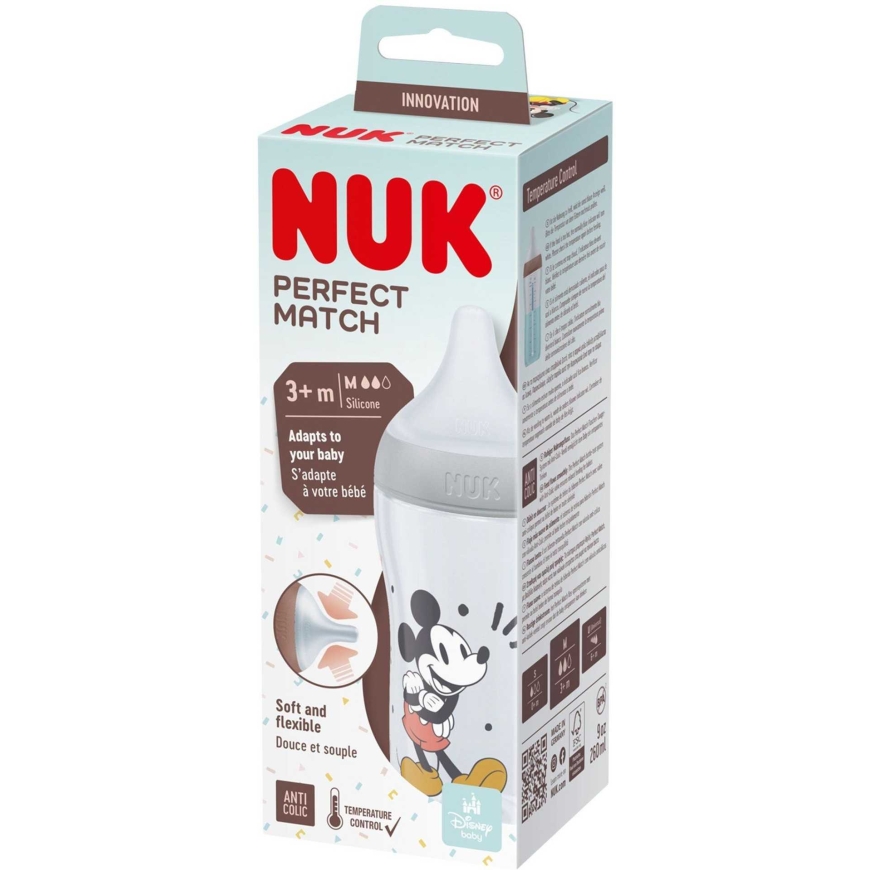 NUK Disney Mikki Hiiri Perfect Match vauvanpullo 10742036 260 ml – 3
