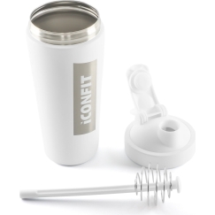 ICONFIT šejkers nerūsējošā tērauda - 800ml - balts