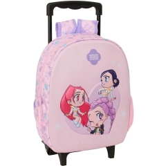Kelioninis Safta Kpop Demon Hunters Chibi 3D trolley 33cm