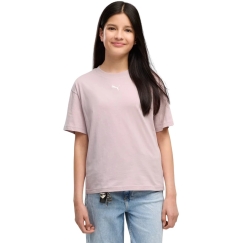 Puma Ess Centered Cat Logo Boxy Tee lapsille vaaleanpunainen 685131 49 (164cm)