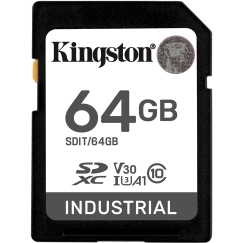Kingston Technology Industrial 64 GB SDHC UHS-I Klases 10