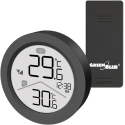 "GreenBlue" wireless weather station, indoor/outdoor temperature, clock, selectable °C / °F, operating range up to 60 m, black, "GreenBlue" wireless weather station, indoor/outdoor temperature, clock, selectable °C / °F, operating range up to 60 m, black,