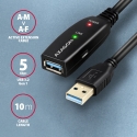 Axagon ADR-310 USB 3.2 Gen 1 A-M - A-F active extension/repeater cable 10m