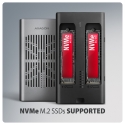 Axagon EEM2-20GD USB-C 20Gbps Dual M.2 NVMe SSD CLONE MASTER Enclosure