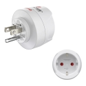 Hama 00223485 power plug adapter Type B Type C (Europlug)+Type F White