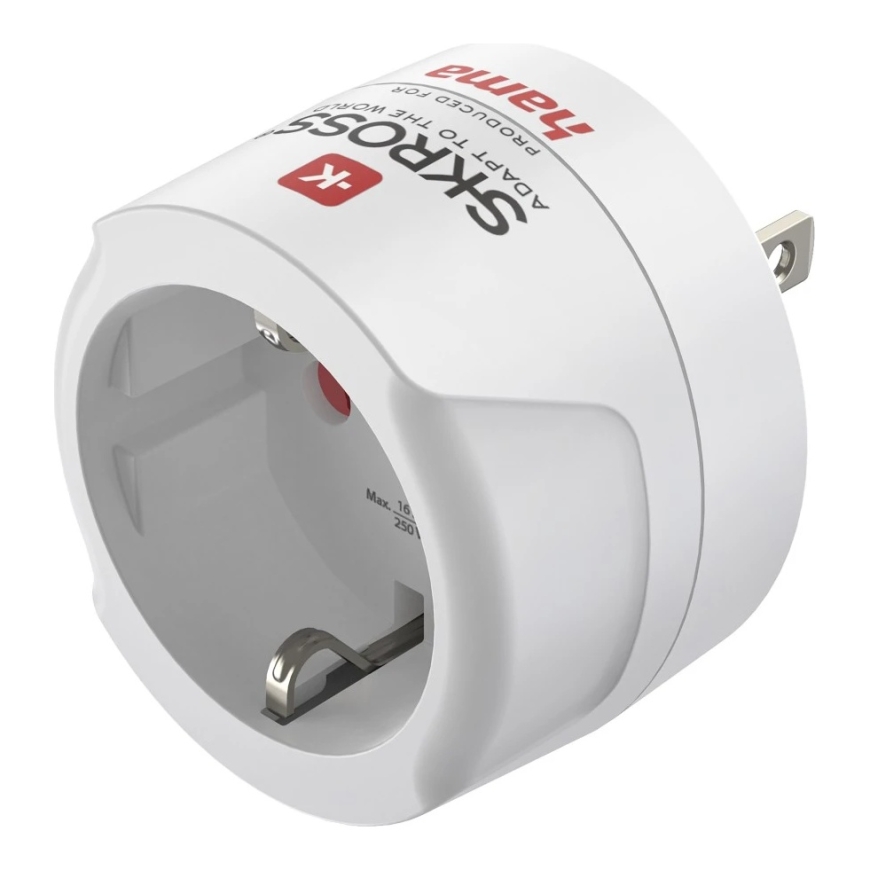 Hama 00223485 power plug adapter Type B Type C (Europlug)+Type F White – 2