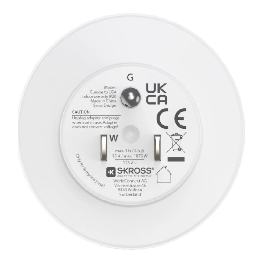 Hama 00223485 power plug adapter Type B Type C (Europlug)+Type F White – 5