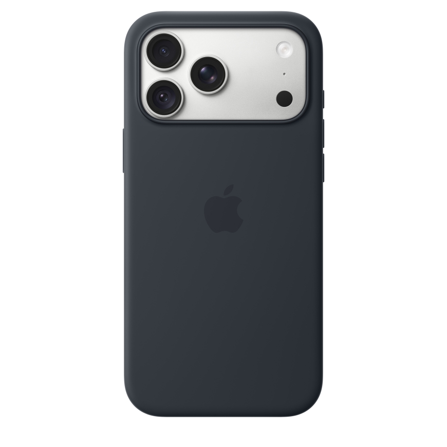 Силиконовый чехол Apple iPhone 18 Pro Max с MagSafe темно-синий – 3