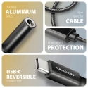 Axagon ADA-HC USB-C to 3.5mm jack - Hi-Res DAC audio adapter, 384kHz/32bit, stereo
