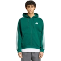 Men's adidas Essentials 3-Stripes Fleece Full-Zip Hoodie green KZ1412 (S) Men's adidas Essentials 3-Stripes Fleece Full-Zip Hoodie green KZ1412 (S)