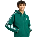 Мужская толстовка adidas Essentials 3-Stripes Fleece на молнии зелёная KZ1412 (S) Мужская толстовка adidas Essentials 3-Stripes Fleece на молнии зелёная KZ1412 (S)