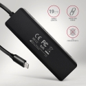 Axagon HUE-C1C jaotur USB 3.2 Gen 1 (3.1 Gen 1) Type-C 5000 Mbit/s Must