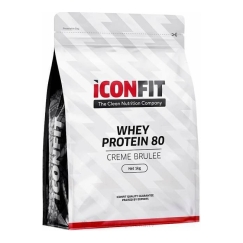 ICONFIT Whey Protein 80 proteiinijauhe, creme brulee, 1 kg