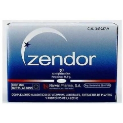 pārbaudes papildinājums palīdz nomierināties un gulēt Naval Pharma Narval Pharma Zendor 30 gab