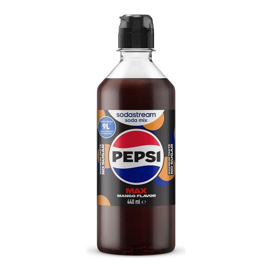 SodaStream Pepsi Max Mango 440 ml - dzirkstošais dzēriens koncentrāts