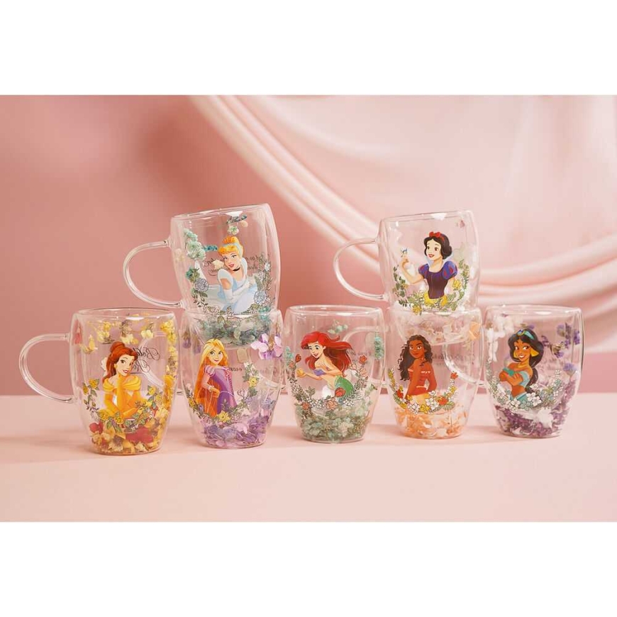 Widdop Co Disney Princess Cinderella floral decorative glass mug – 5