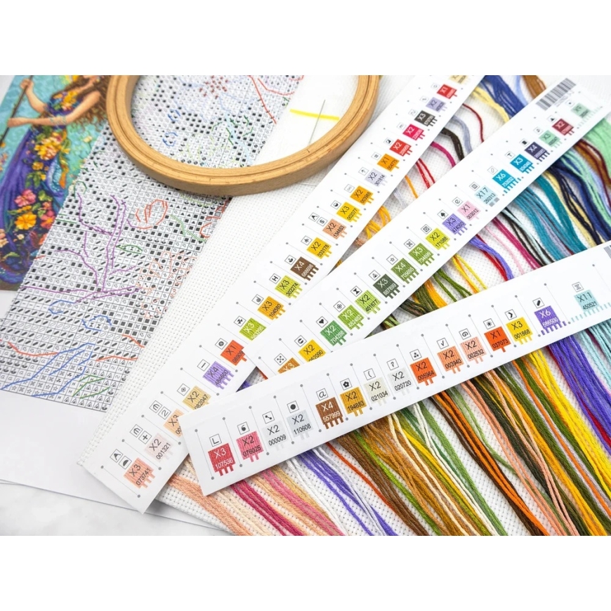Letistitch Izšūšanas komplekts "Vasaras dieviete" 36x19 cm – 3