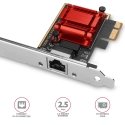 Axagon PCEE-G25 PCIe - 2.5 Gigabit Ethernet adapter Realtek 8125, PXE, w. SP & LP