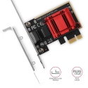Axagon PCEE-G25 PCIe - 2.5 Gigabit Ethernet adapter Realtek 8125, PXE, w. SP & LP