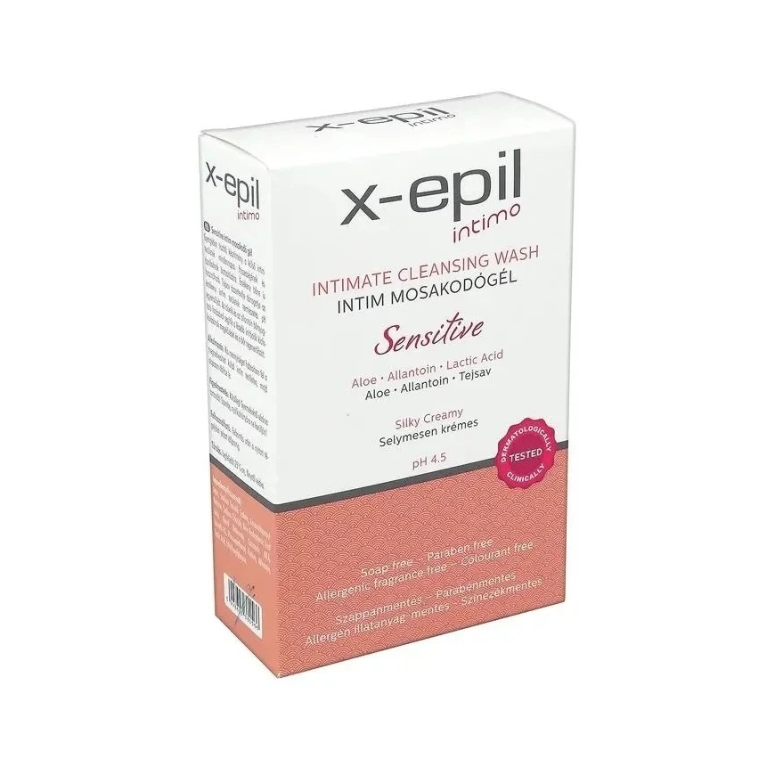 X-Epil Intīmā tīrīšanas želeja Jutīgais intīmpūderis, 250 ml – 3