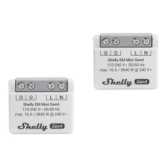 SHELLY EM Mini Gen4 Enerģijas mērītājs, 2 gabali