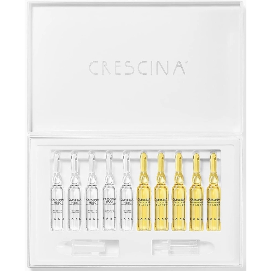 Set Labo Crescina Follicular Islands 1900 Ампулы для стимуляции роста волос Укрепляющая сыворотка для кожи головы для мужчин 10 – 2
