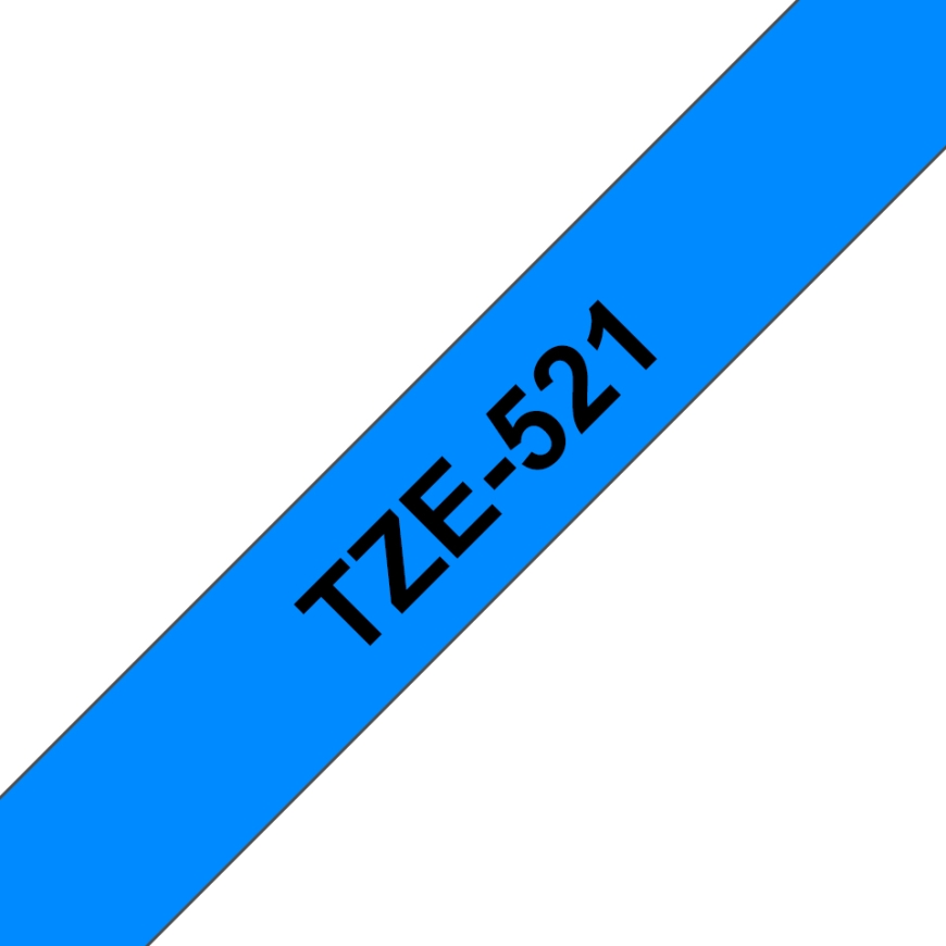 Brother TZE-521 marķēšanas lenta Melns uz