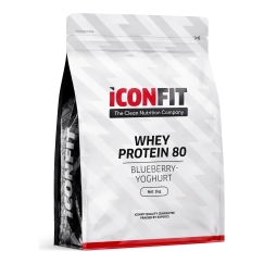 ICONFIT Whey Protein 80 proteiinijauhe, mustikkajogurtti, 1 kg