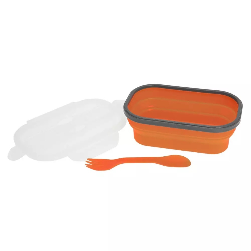 Collapsible silicone lunch box, 20 x 13 x 7cm, KB 7022, KLAUSBER – 3