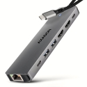 Axagon HMC-7HX2 USB 5Gbps hub, 2x USB-A, USB-C, 2x HDMI 4k/60Hz, RJ-45, PD 100W Axagon HMC-7HX2 USB 5Gbps hub, 2x USB-A, USB-C, 2x HDMI 4k/60Hz, RJ-45, PD 100W