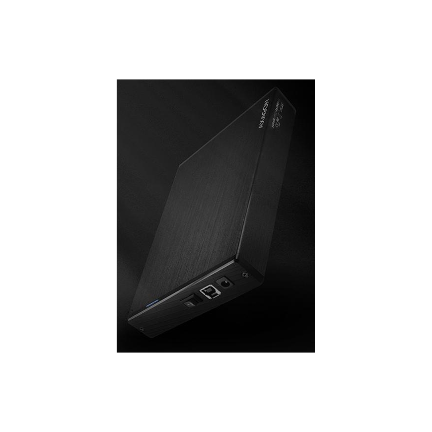 Axagon EE35-XA3 tallennusaseman kotelo HDD-kotelo Musta 3.5" – 2