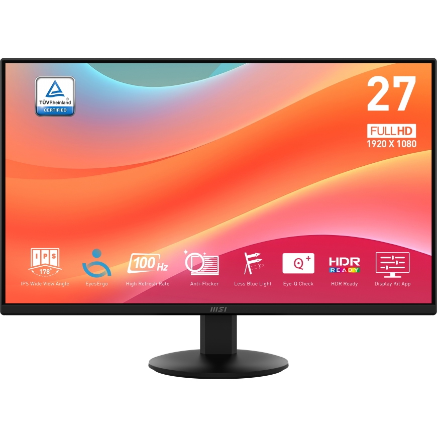 MSI Pro MP272L монитор для ПК 68,6 cm (27") 1920 x 1080 пикселей Full HD LED Черный – 2