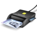 Axagon CRE-SM3SD USB Smart card & SD/microSD/SIM Flat считыватель сим-карт Для помещений USB 2.0 Чер Axagon CRE-SM3SD USB Smart card & SD/microSD/SIM Flat считыватель сим-карт Для помещений USB 2.0 Чер