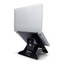 R-Go Tools RGORIDOCBL klēpjdatoru statīvs Portatīvā datora statne Melns 55,9 cm (22")