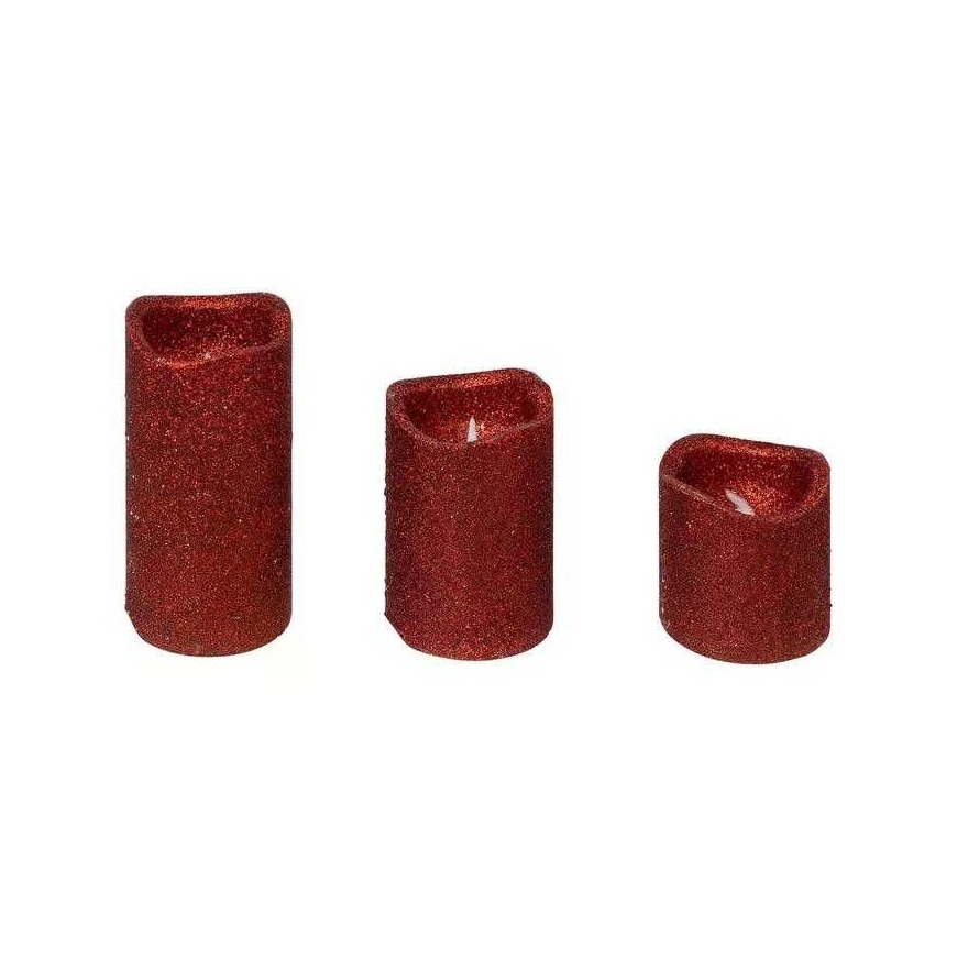 ATMOSPHERA Colorama de Noël LED candles 3pcs