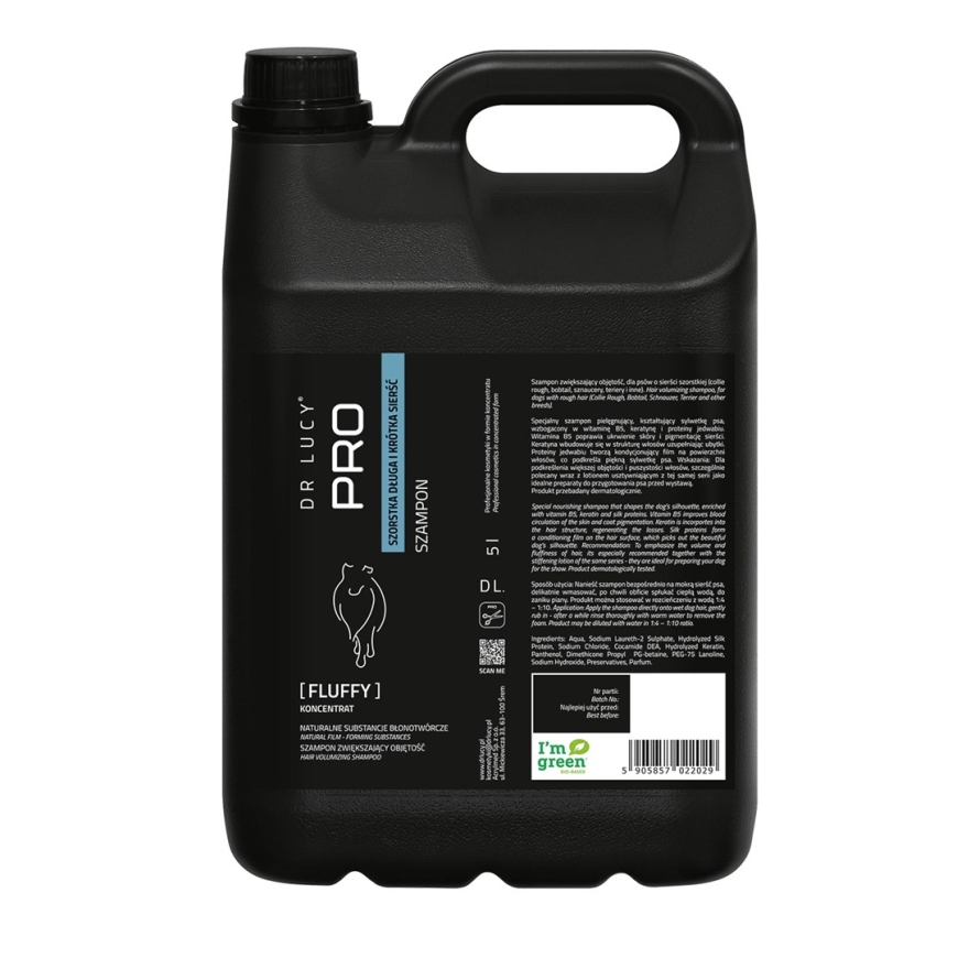DR LUCY Pro Fluffy Rough Coat – koerashampoo – 5l