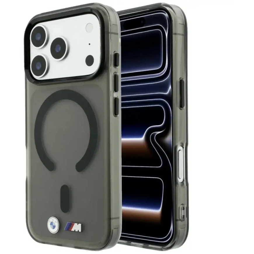 BMW M IML Frosted Metal Logo & Trims MagSafe Case for iPhone 18 Pro / 17 Pro - Black