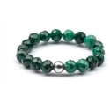 Agato Mineral Ring with Green Malachite POL-R07 Agato Mineral Ring with Green Malachite POL-R07