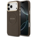 Guess Peony Hot Stamp MagSafe vāciņš iPhone 18 Pro Max / 17 Pro Max brūns Guess Peony Hot Stamp MagSafe vāciņš iPhone 18 Pro Max / 17 Pro Max brūns