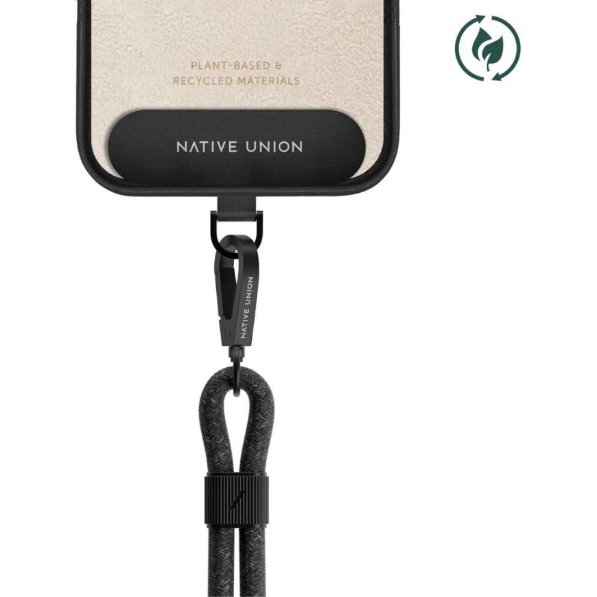 Native Union City Sling -kotelo - puhelinnauha (musta) – 3