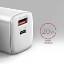 Axagon ACU-PQ20W PD3.0 & QC4+ DUAL OUTPUTS wall charger 20W