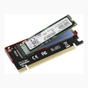 Axagon PCEM2-S PCIe x16 - M.2 NVMe M-key slot adapter, w. passive alu heatsink