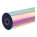 HTVRONT hologrāfiskā pašlīpojošā plēve, 30.5 cm x 90 cm (rozā)