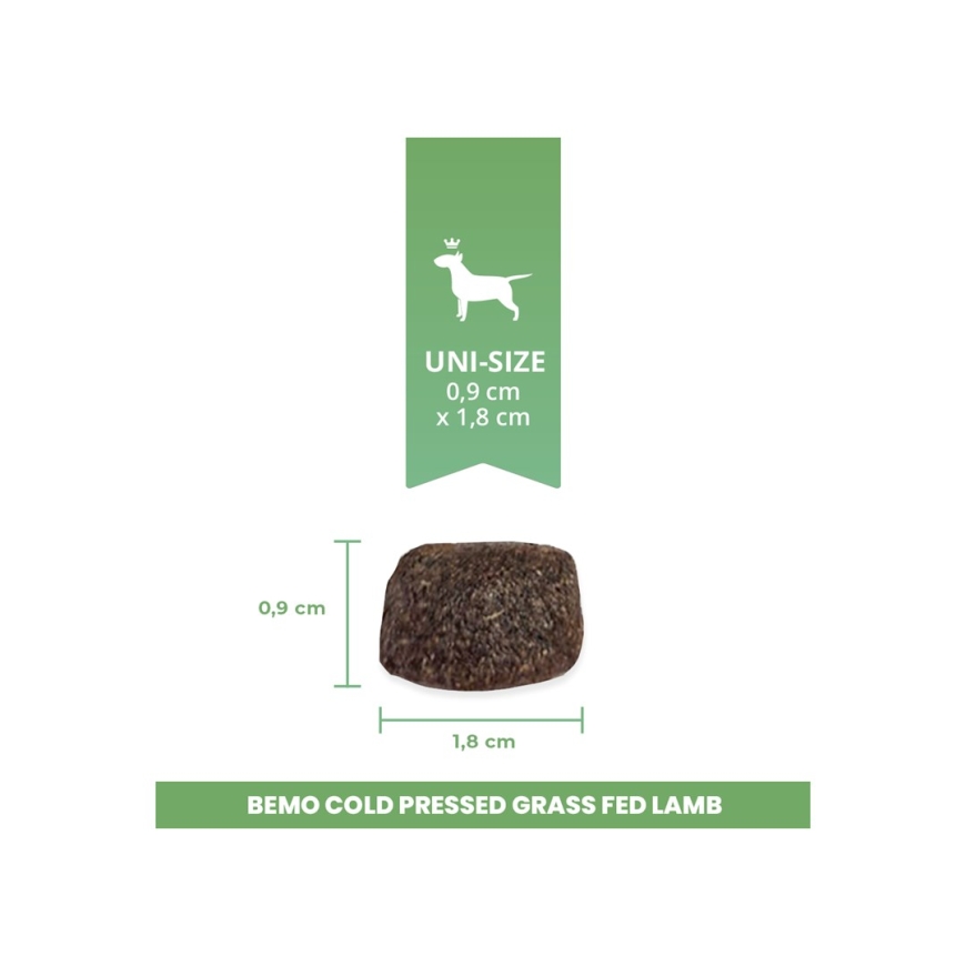BEMO Cold Pressed Grass Fed Lamb - dry dog food - 3kg – 2