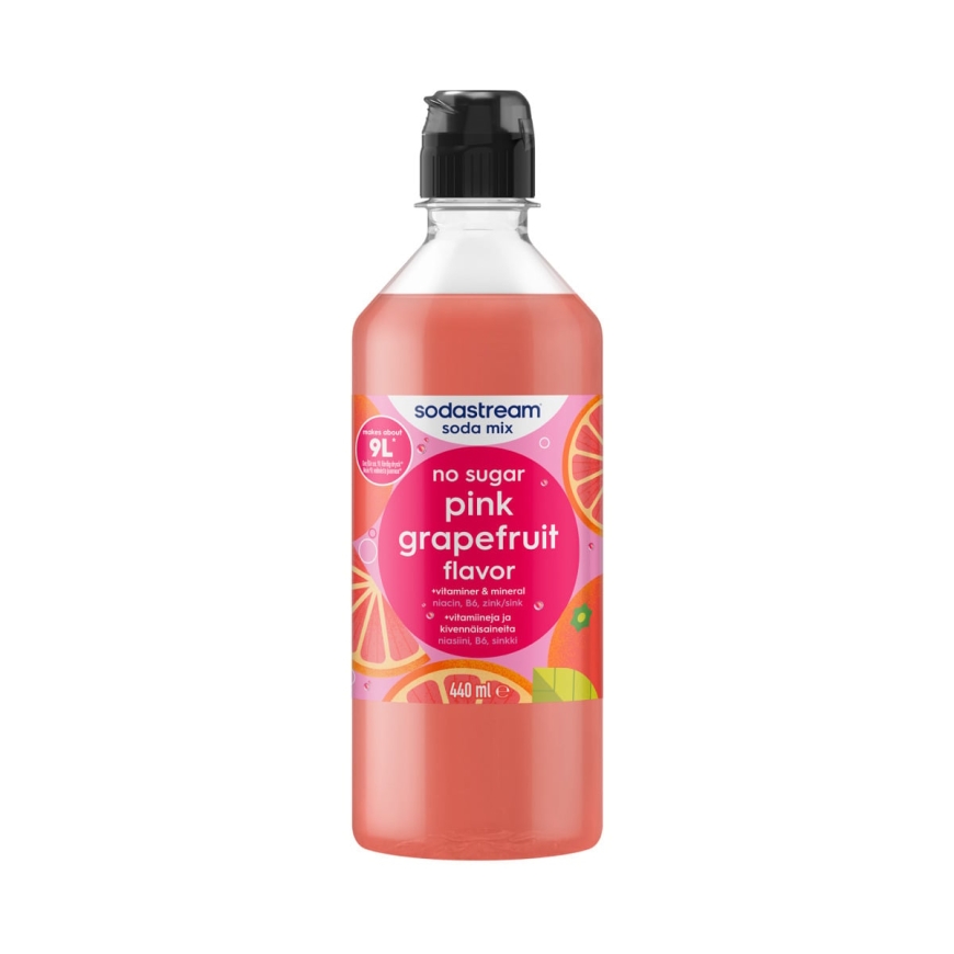 SodaStream Roosa Greipfrut Ilma Suhkruta 440 ml - Kuivainfügri Joogikontsentratsioon